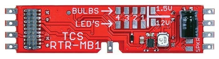 RTR-MB1 Replacement Motherboard w/KA2 Keep Alive -- Fits Athearn Ready-To-Roll Diesel Locos, HO, Train Control Systems 1615
