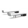 40′ Flatbed Trailer - Kit - 2-Pack -- Undecorated, HO, Walthers SceneMaster 2700