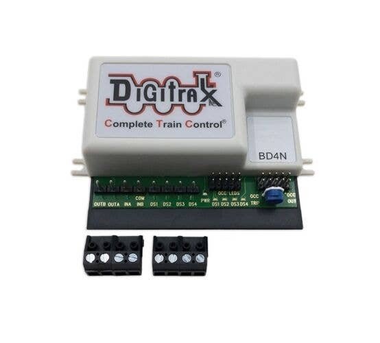 BD4N DCC 4-Block Occupancy Detector, All Scales, Digitrax BD4N