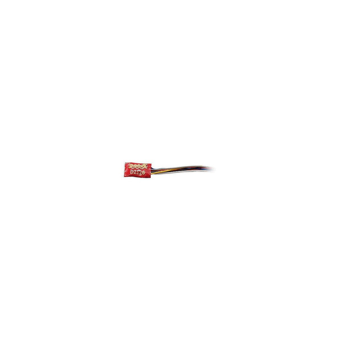 DZ126 Series 6 Control Decoder for Z, N & HO -- Wired .455 x .369 x .126′ 11.56 x 9.37 x 3.2mm, All Scales, Digitrax DZ126