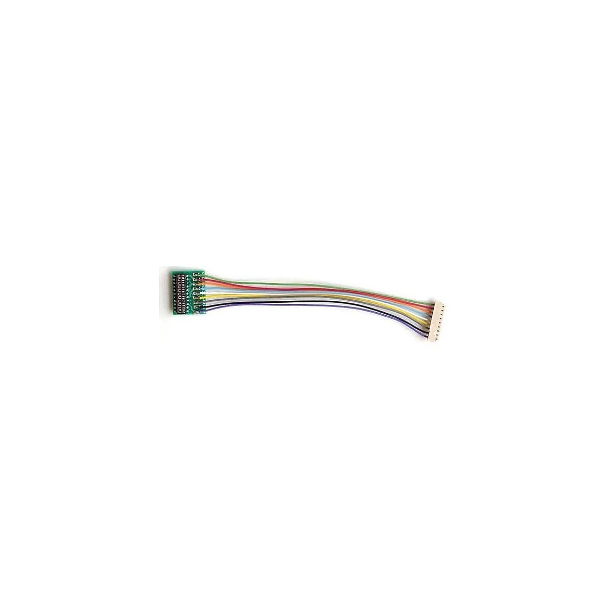 DCC Decoder Harness -- T-3.5`-21 JST 9-Pin to NEM21 Socket - 3.5` 8.89cm Wires, All Scales, Train Control Systems 1353