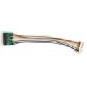 DCC Decoder Harness -- T-3.5`-21 JST 9-Pin to NEM21 Socket - 3.5` 8.89cm Wires, All Scales, Train Control Systems 1353