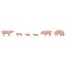 Pigs -- pkg(6), HO, Faller Gmbh 151910