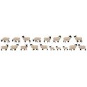 Black-Headed Sheep -- pkg(18), HO, Faller Gmbh 151918