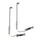 LED Streetlight 2-Pack -- Single Square Modern Parking Lot Style, HO, Walthers SceneMaster 4806