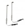 LED Streetlight 2-Pack -- Single Square Modern Parking Lot Style, HO, Walthers SceneMaster 4806