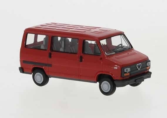 1985 Alfa Romeo AR 6 Passenger Van - Assembled -- Red, HO, Brekina Automodelle 34902