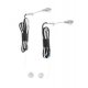 LED Wall-Mount Light 2-Pack -- Modern Short Arm Style, HO, Walthers SceneMaster 4804
