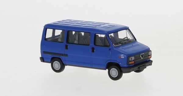 1985 Alfa Romeo AR 6 Passenger Van - Assembled -- Blue, HO, Brekina Automodelle 34903