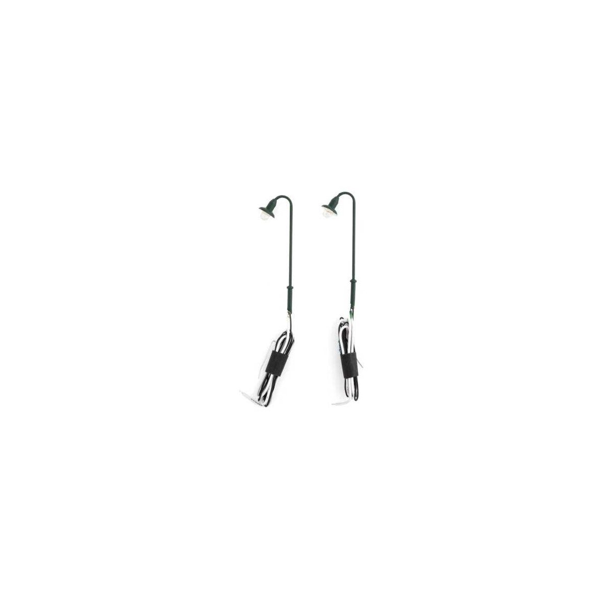 LED Streetlight 2-Pack -- Station Platform Light, HO, Walthers SceneMaster 4801
