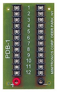 12-Position Prewired Power Distribution Block -- Rated at 15 Amps, All Scales, Miniatronics Corp. PDB1