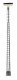 LED Flood Light -- Lattice Mast, Top Mount 14.5cm, Warm White pkg(3), HO, Faller Gmbh 180118