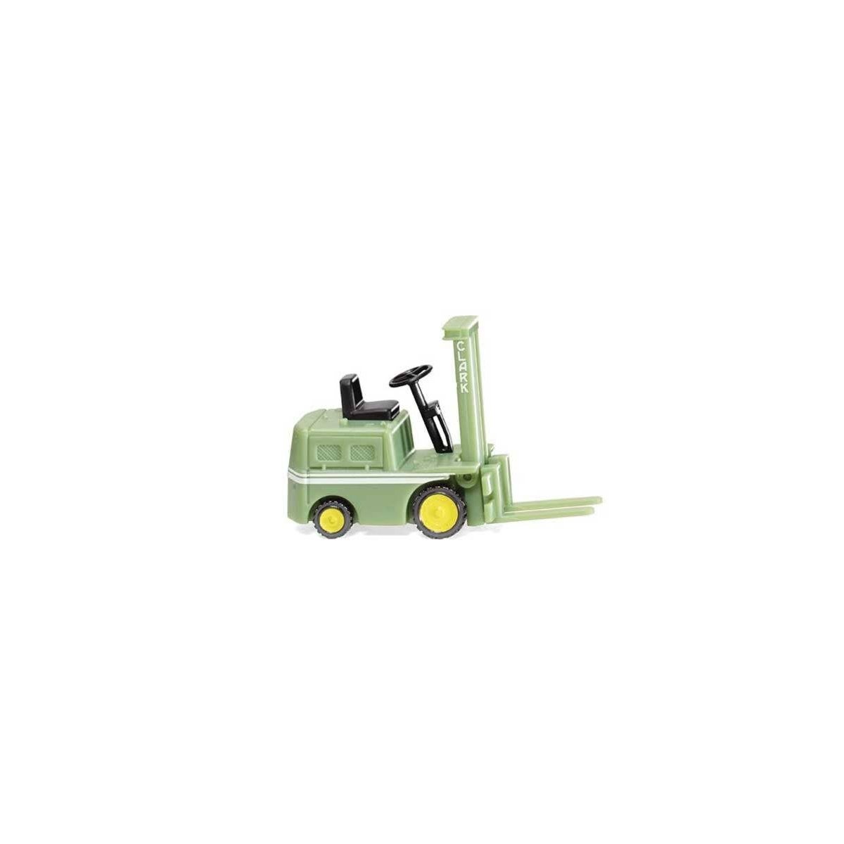 1952-1956 Clark Forklift - Assembled -- Green, White, Yellow, HO, Wiking 117101