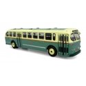 1940s-1950s ACF Brill CD-44 Transit Bus - Assembled -- Chicago Surface Lines (white, green, orange), HO, Iconic Replicas 870370