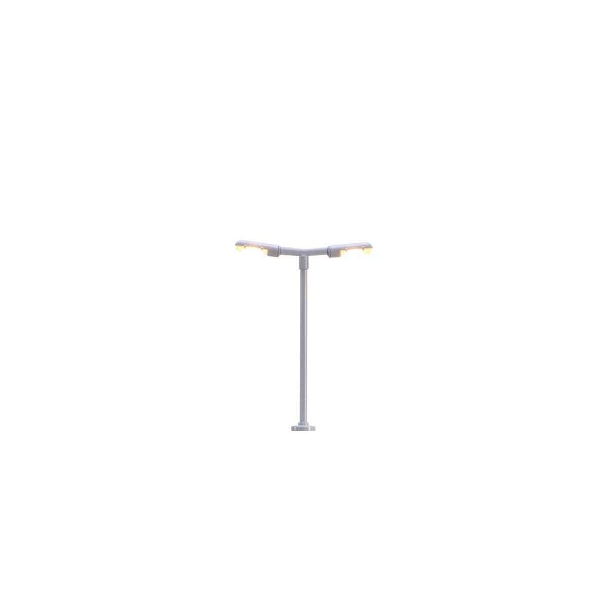 double Platform LED Light with Plug and Socket Base -- 2-3/16′ 5.5cm, N, Brawa Modellspielwaren 83002