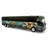 Prevost X345 Motorcoach Bus - Assembled -- Greyhound (Tribute to Heroes Special Scheme, green, color graphics), HO, Iconic Repli