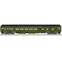 Pullman Heavyweight Plan 3973 10-1-1 Sleeper - Ready to Run -- Atlantic Coast Line Island Home (green), HO, Atlas Model Railroad