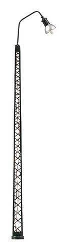 LED Flood Light -- Lattice Mast, 5-11/16′ 14.5cm, Warm White pkg(1), HO, Faller Gmbh 180217