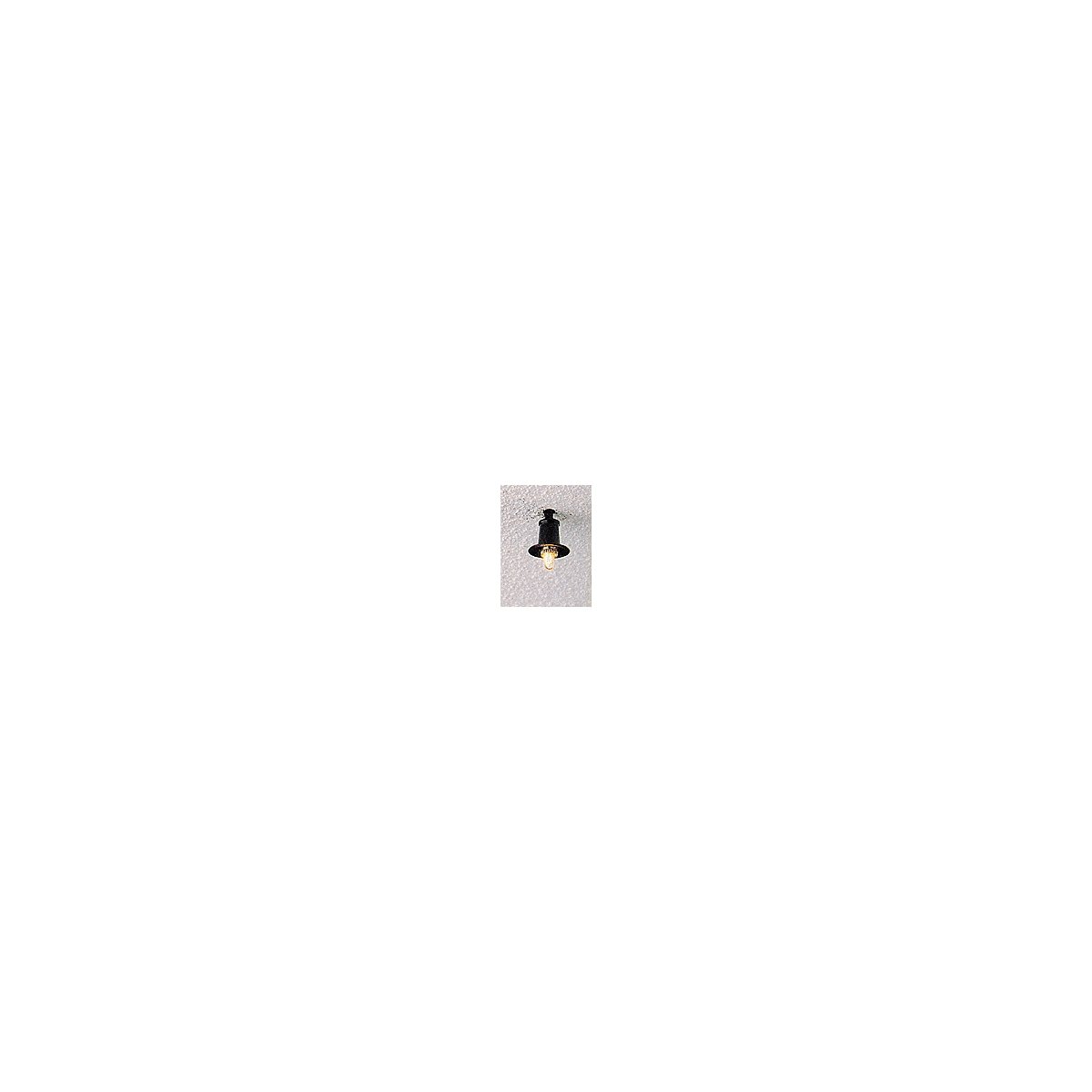 Under-Roof Mounted Light -- Black, HO, Brawa Modellspielwaren 5536