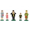 The Hatt Family -- pkg(5), HO, Bachmann Industries 33301