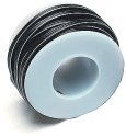 28-Gauge Flat Four-Conductor Stranded Miniature Wire 25′ 7.5m -- Black, All Scales, Miniatronics Corp. 4842825