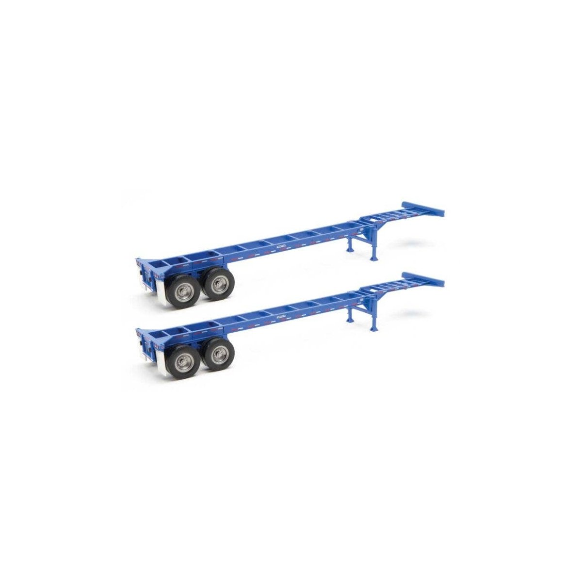 40′ Container Chassis (2-Pack) -- Blue, HO, Walthers SceneMaster 4551