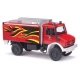 2014 Mercedes-Benz Unimog U 5023 Heavy-Duty Fire Truck - Assembled -- Ohrdruf/Thuringen, Germany, Fire Department (red, yellow, 