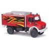 2014 Mercedes-Benz Unimog U 5023 Heavy-Duty Fire Truck - Assembled -- Ohrdruf/Thuringen, Germany, Fire Department (red, yellow, 