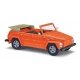 1970 Volkswagen Thing (181 Courier Wagon) - Assembled -- Top Down (orange), HO, Busch Gmbh & Co Kg 52705