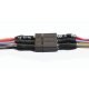 Mini Connector Set (1 Male, 1 Female) -- 6-Pin 2 x 3 Array Set .165 x .119 x .465′ , All Scales, Train Control Systems 1411