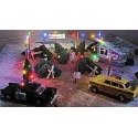 Multicolor Flashing LED Chip Light String -- 12 Lights 12-19V DC or AC, All Scales, Evan Designs UFM12