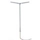 Double-Arm Parking Lot Light 3-Pack - Warm White LED -- Gray, HO, Atlas Model Railroad Co. 70000175
