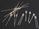 Yeloglo White LEDs pkg(5) -- 3mm, All Scales, Miniatronics Corp. 1231005