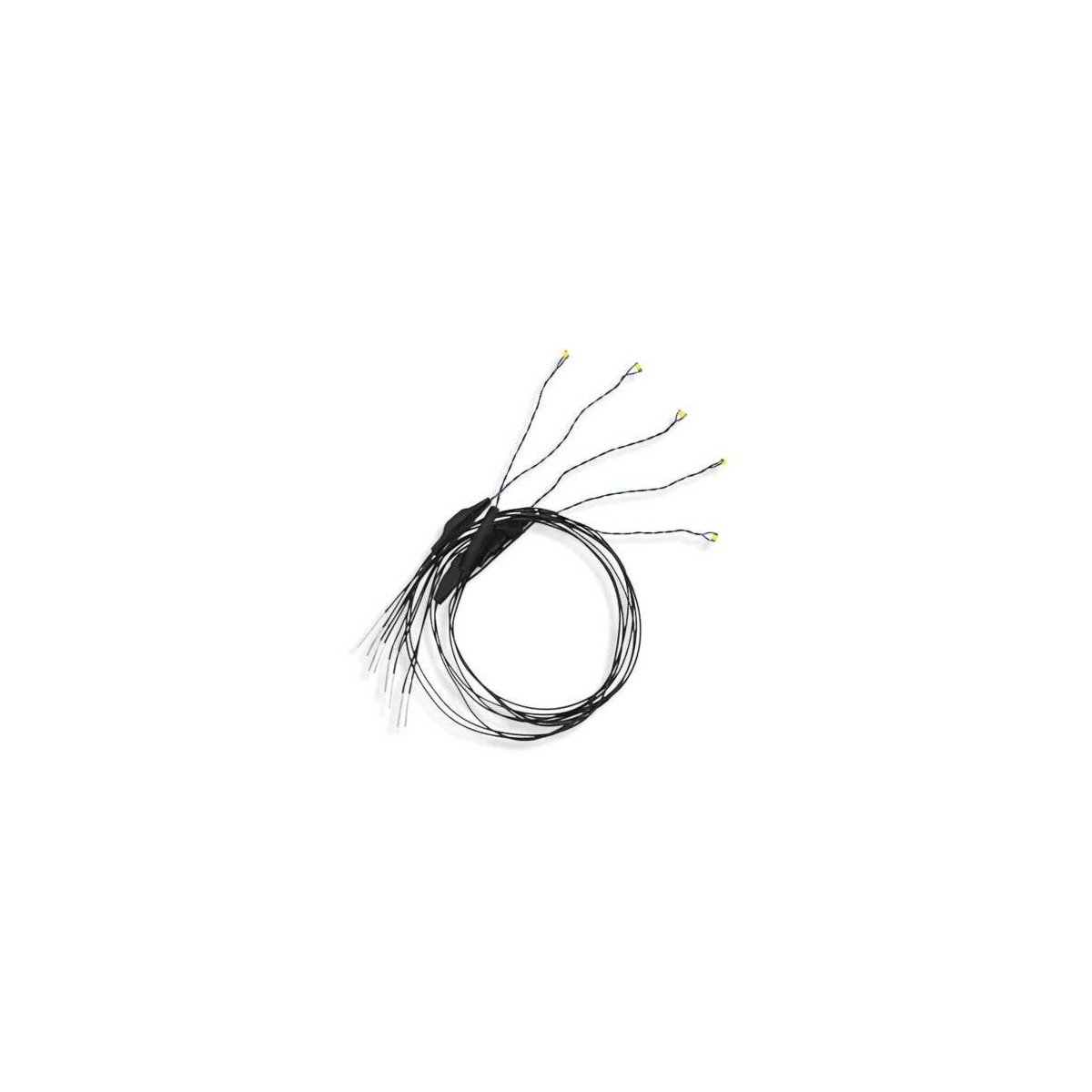 Nano Chip LED w/8′ 20.3cm Wire Leads - 7-19V AC or DC pkg(5) -- Orange, All Scales, Evan Designs UN6