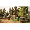 In the Forest -- Laser-Cut Kit - Forest Hut, Hunting Stand, Wildlife Feeder, HO, Noch Gmbh & Co 66806