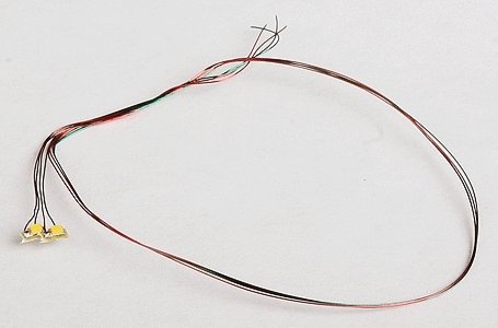 Surface-Mount LED w/Attached Magnet Wire Leads -- Sunny White pkg(2), All Scales, Train Control Systems 1417