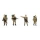 Soldiers with Baggage pkg(4), HO, Faller Gmbh 151753