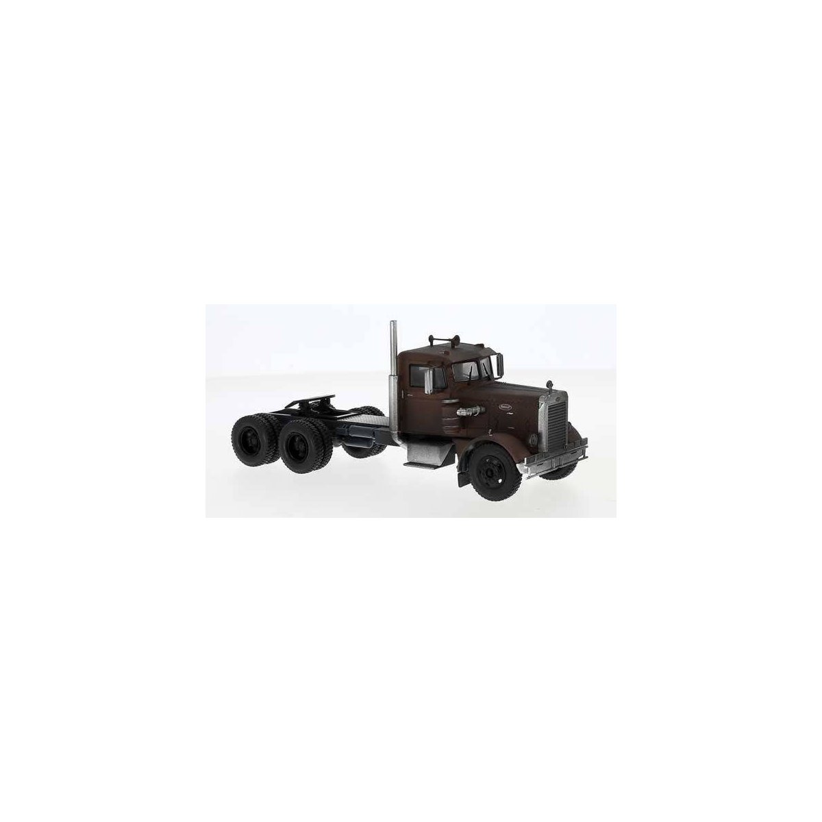 1955 Peterbilt 281 Semi Tractor Only - Assembled -- Brown, HO, Brekina Automodelle 85752