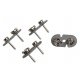 9-Volt Battery Clip pkg(4), All Scales, Ngineering N33014