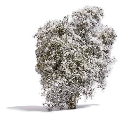 Filigree Bush -- White Blossoms 5/8′ 1.5cm Tall, ALL, Busch Gmbh & Co Kg 3585
