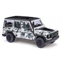 1990 Mercedes-Benz G-Klasse SUV - Assembled -- Crazy in Gray (gray camouflage), HO, Busch Gmbh & Co Kg 51423