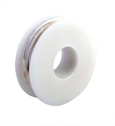 One-Conductor Hookup Wire - 18 Gauge - 30′ 9.1m -- White, All Scales, Wire Works 118160309