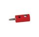 Round Plugs w/Crossover Hole -- Red, All Scales, Brawa Modellspielwaren 3052
