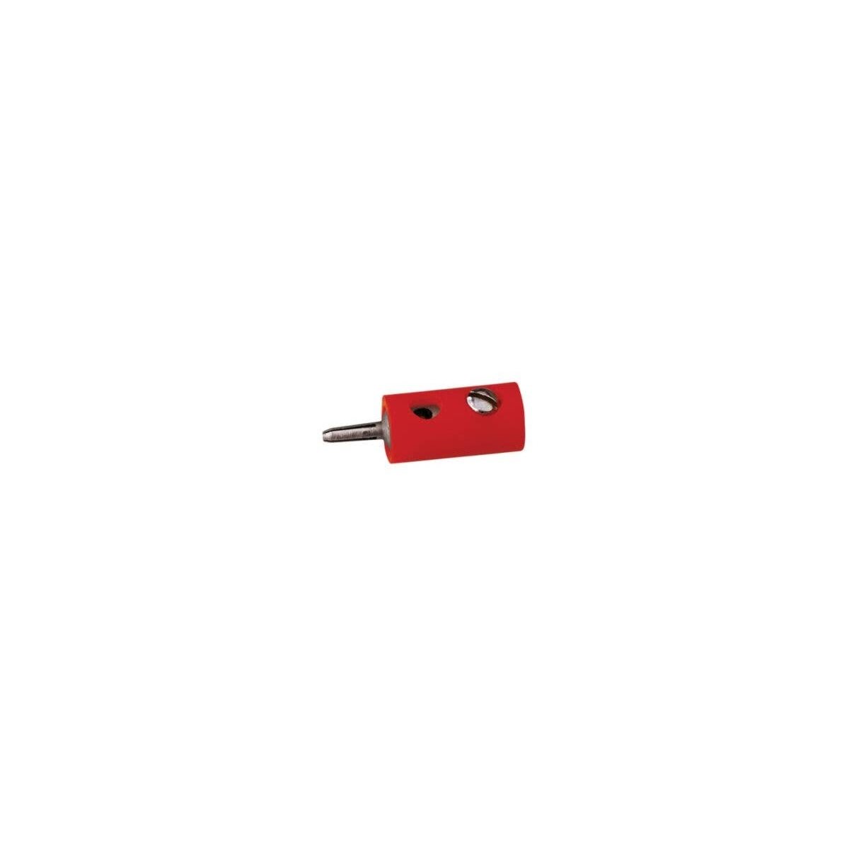Round Plugs w/Crossover Hole -- Red, All Scales, Brawa Modellspielwaren 3052