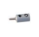 Round Plugs w/Crossover Hole -- Gray, All Scales, Brawa Modellspielwaren 3057