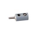 Round Plugs w/Crossover Hole -- Gray, All Scales, Brawa Modellspielwaren 3057