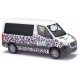 2018 Mercedes-Benz Sprinter High-Roof Ambulance - Assembled -- Diakonie Fulda (QR Code Pattern, German Lettering), HO, Busch Gmb