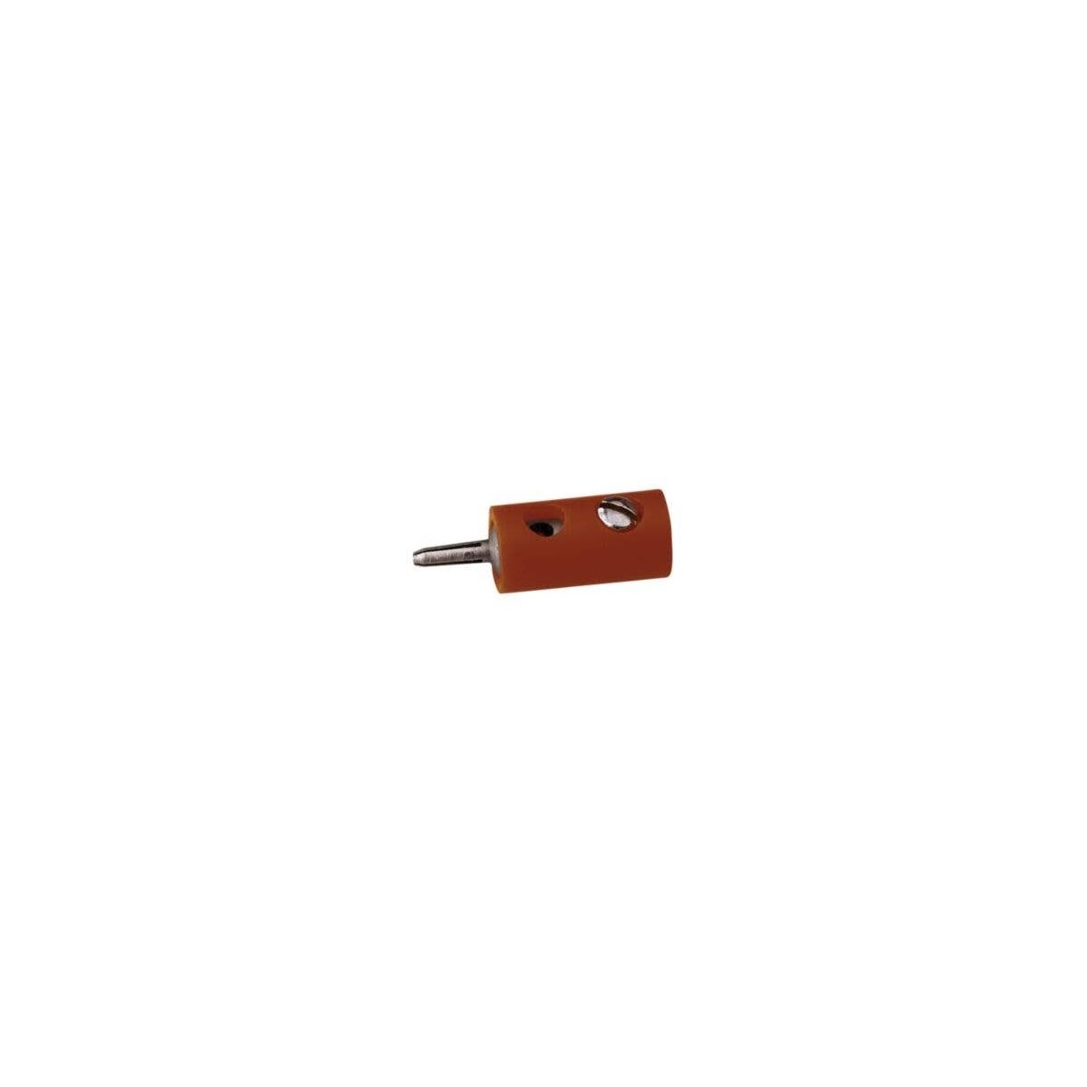 Round Plugs w/Crossover Hole -- Brown, All Scales, Brawa Modellspielwaren 3054