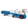 1982 Fortschritt E 514 Farm Combine Head, Trailer and Driver - Assembled -- White, Blue, Red, HO, Busch Gmbh & Co Kg 40176