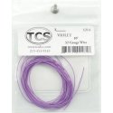 32-Gauge Wire - 10′ 3.05m Roll -- Violet (Purple), All Scales, Train Control Systems 1214